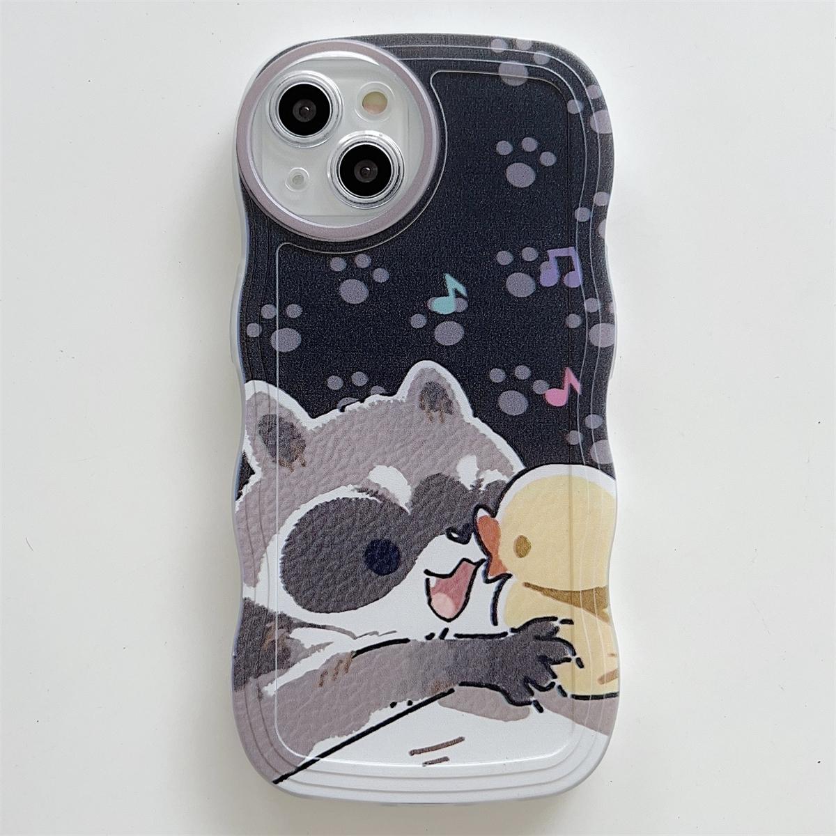 

Мягкий чехол из ТПУ с рисунком животных Малой Панды и модным чехлом для телефона iPhone Samsung Vivo Xiaomi Oppo vivo V21e чёрный