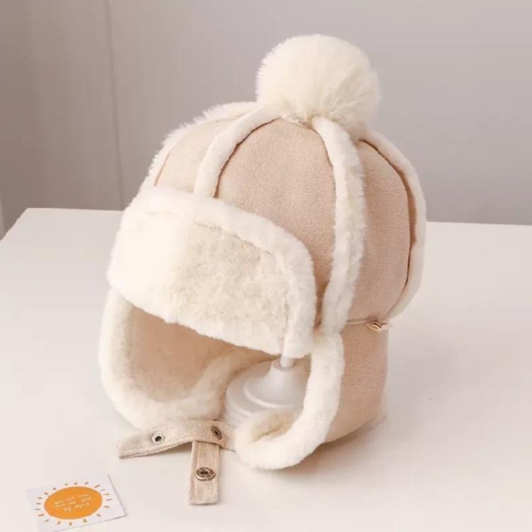 Breathable Earmuff Caps Baby Warmth Ear Flap Hat with Fleece Lining for Winter