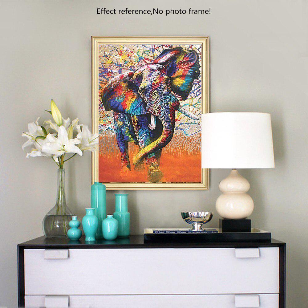 5D DIY volle Runde Diamant Malerei Elefant Strass Mosaik Diamant Stickerei