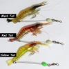 10PCS Shrimp Hook Soft Lures Saltwater Fishing Tackle Rigged Fishing Hooks 6g 9.5cm