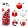 30Pcs/box Electroplated Painted Christmas Balls 6cm Christmas Tree Ornaments Ball  2024 New Year