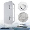 White Plastic Watertight Marine Boat Caravan Deck Compartment Access Hatch Plate White Inspection Yacht Cover RV Ship Part 23.86x13.90""