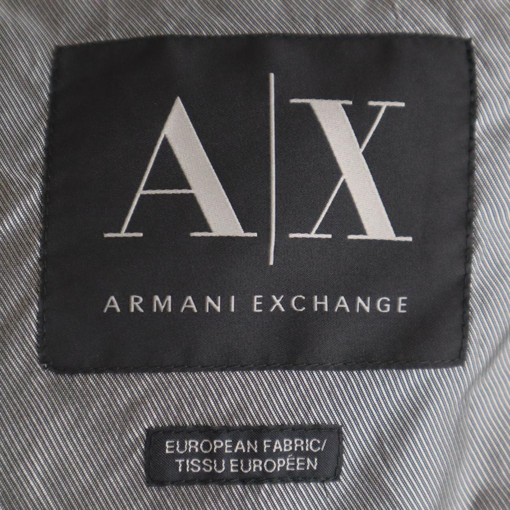 ARMANI EXCHANGE Striped Pattern tailored jacket 34 gray Men's Used