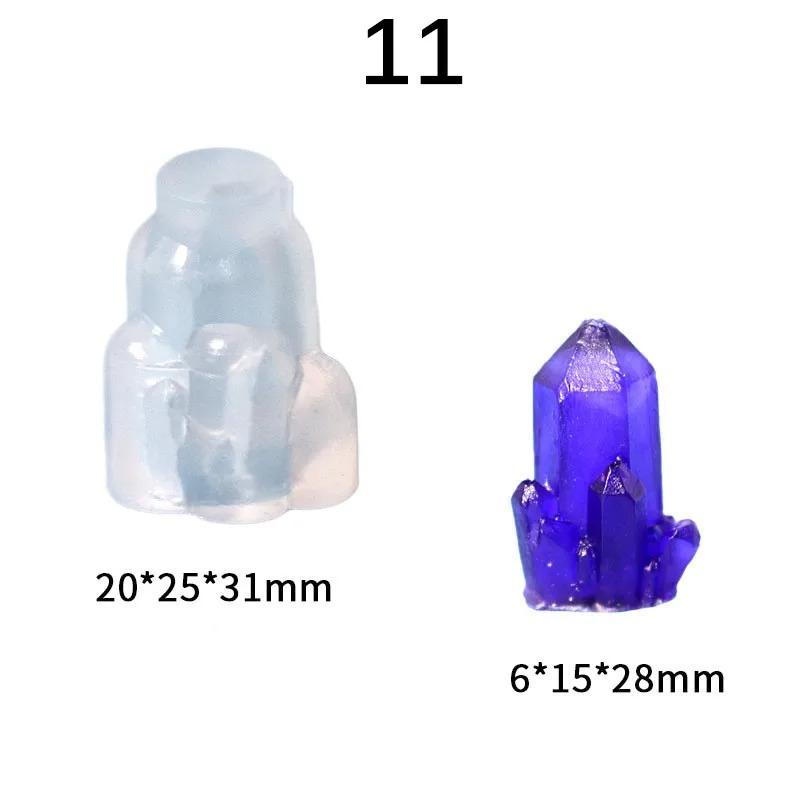 Сделай сам Кристальная Эпоксидная Смола Форма Кристальный Кластер Камень Силиконовая Форма