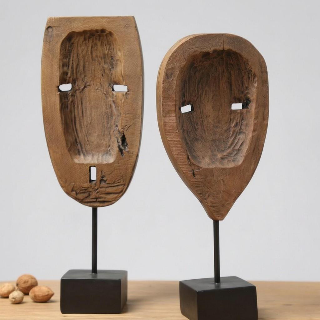 Artistic Resin Face Sculpture Modern Creative Decor Long-Lasting
