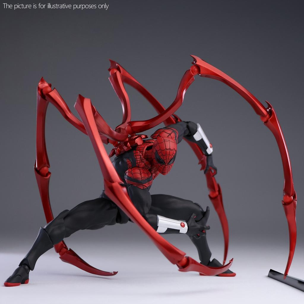 Neue Spider-Man Puppe Premium PVC Schwarz und Rot Spider-Man Mess Toys Action-Puppe im Anime-Stil geeignet für Sammler und als G