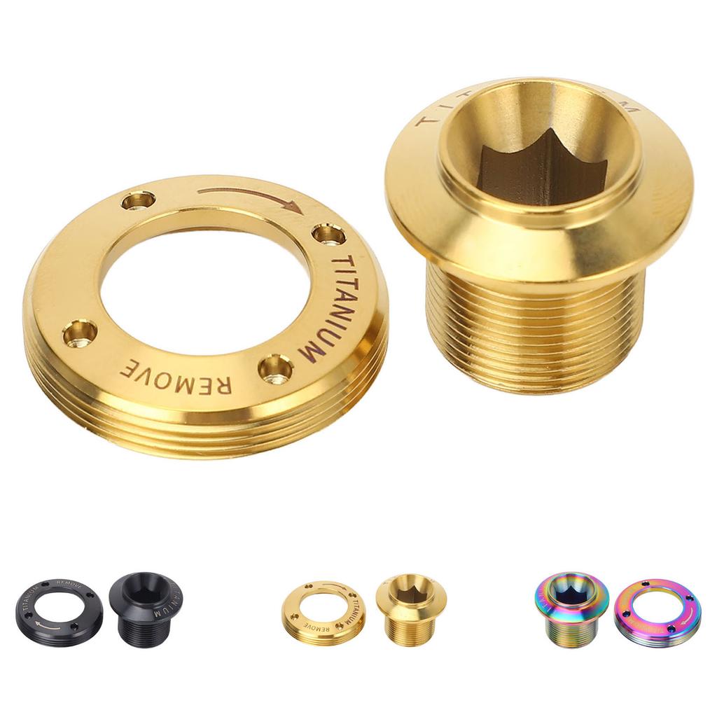 Crank Arm Screw Ti Alloy Lightweight Fine Processing Minimalist Bike Crank Cover Screw for Repairing