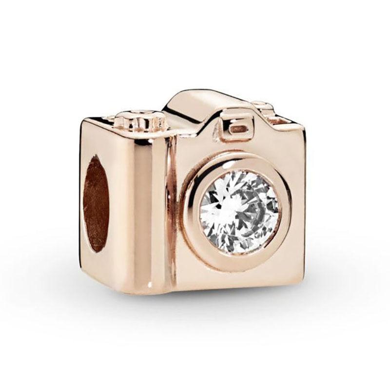 Подвеска из розового золота с цветком в виде листа и короны в виде сердца — фото 4