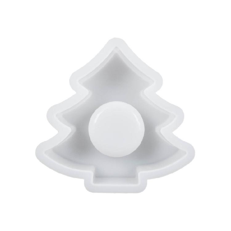 1/4Pieces Snowflake Candlestick Resin Mold Tealight Holder Epoxy Resin Mold DIY