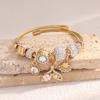 Bracelet Jewelry Diy Gold Stainless Steel Open Bracelet Small Fish Tail Pendant Alloy Accessories Women