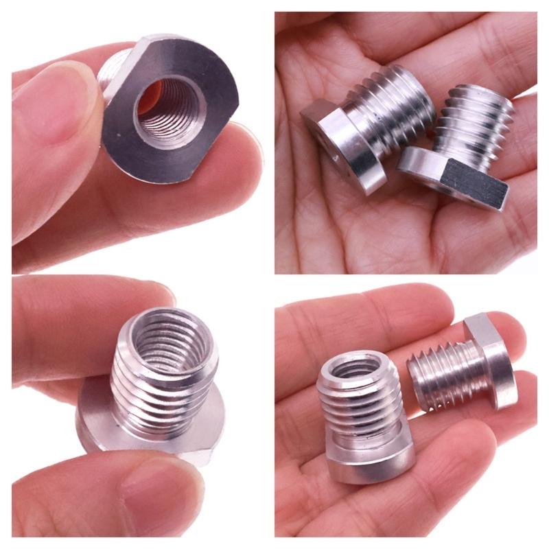 Aluminum Angles Grinder Thread Adapter M10 To M14 / M16 Conversion Screw For Power Tool Accessories
