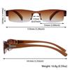 Mode Lesebrille Klassisch Business Ultraleicht Herren Damen Halbrand Alterssichtige Brille +100 +150 +200 +205 +300 +350 +400
