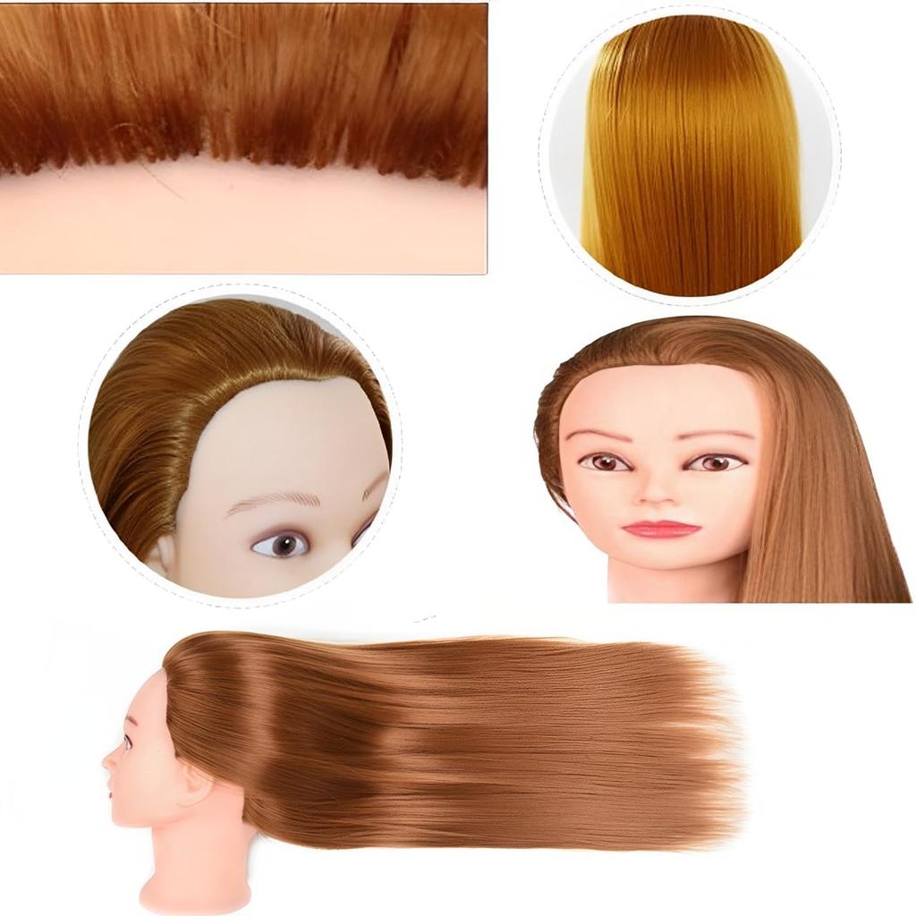 MIMIA Stylist Set, Schneidemannequin, Perücken-Übungskopf, Friseursalon-Mannequin-Puppe, Friseursalon-Hairstylist Flechtübung