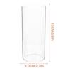 6Pcs Clear Glass Vase Set Cylinder Vases for Centerpieces Floating Holders Tall Glass Holder for Living Room