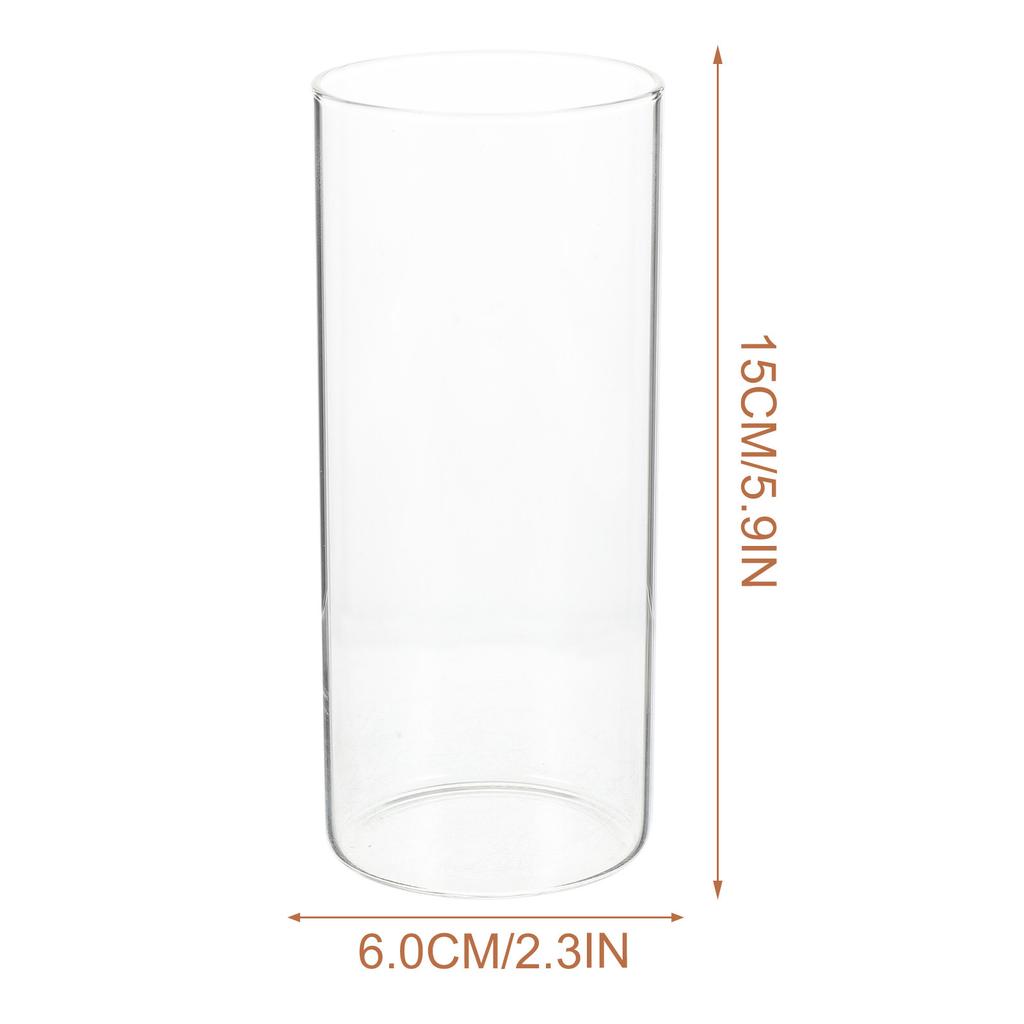 6Pcs Clear Glass Vase Set Cylinder Vases for Centerpieces Floating Holders Tall Glass Holder for Living Room