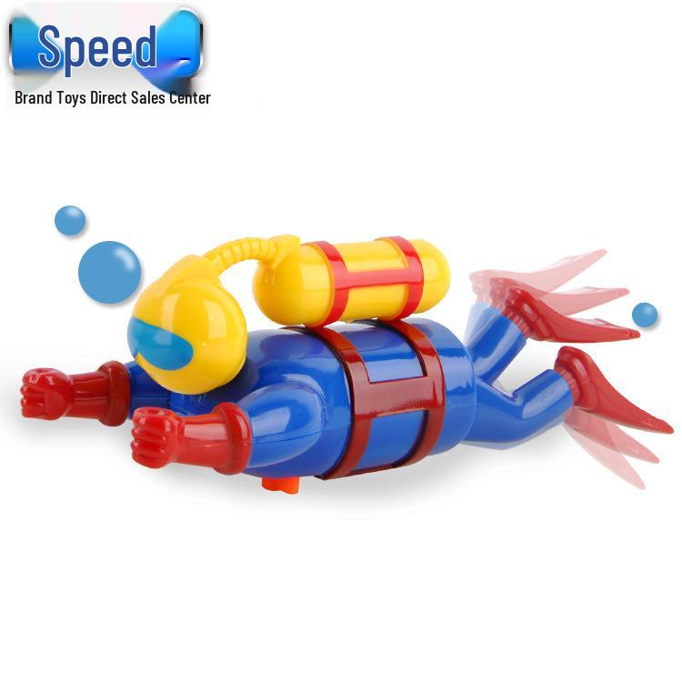 On-Chain Diver Doll Water Toy: Clockwork Swimming Bath & Pool Fun for Kids