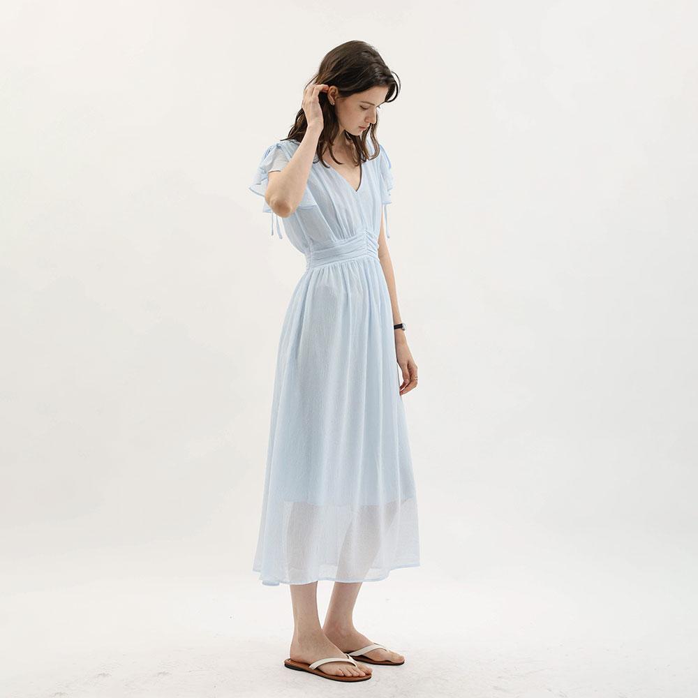 Wednesday Delight Wd_Flutter Sleeve Waist Dress_2Color