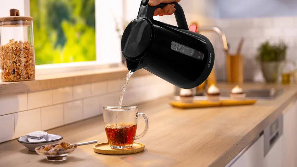 Bosch Kettle | TWK1M123 | Electric | 2400 W | 1.7 L | Plastic | 360° Swivel Base | Black
