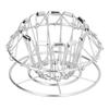 HandMade Coffee Filter Stand DripType 3Holes Foldable Stainless Steel CakeType Coffee Filter Holder(Silver )
