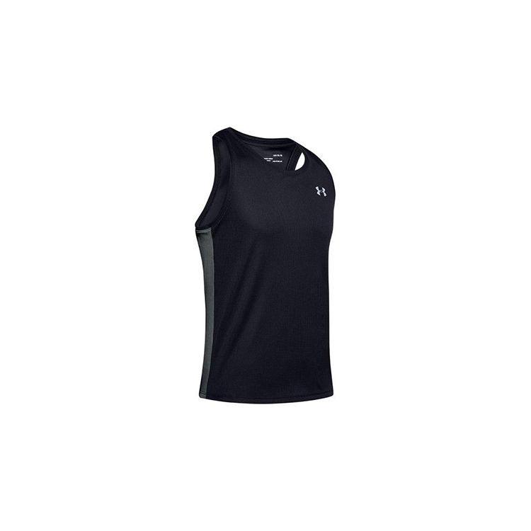 

Under Armour UA Stride Logo дышащая майка для бега для мужчин, черные 1326537-003 L
