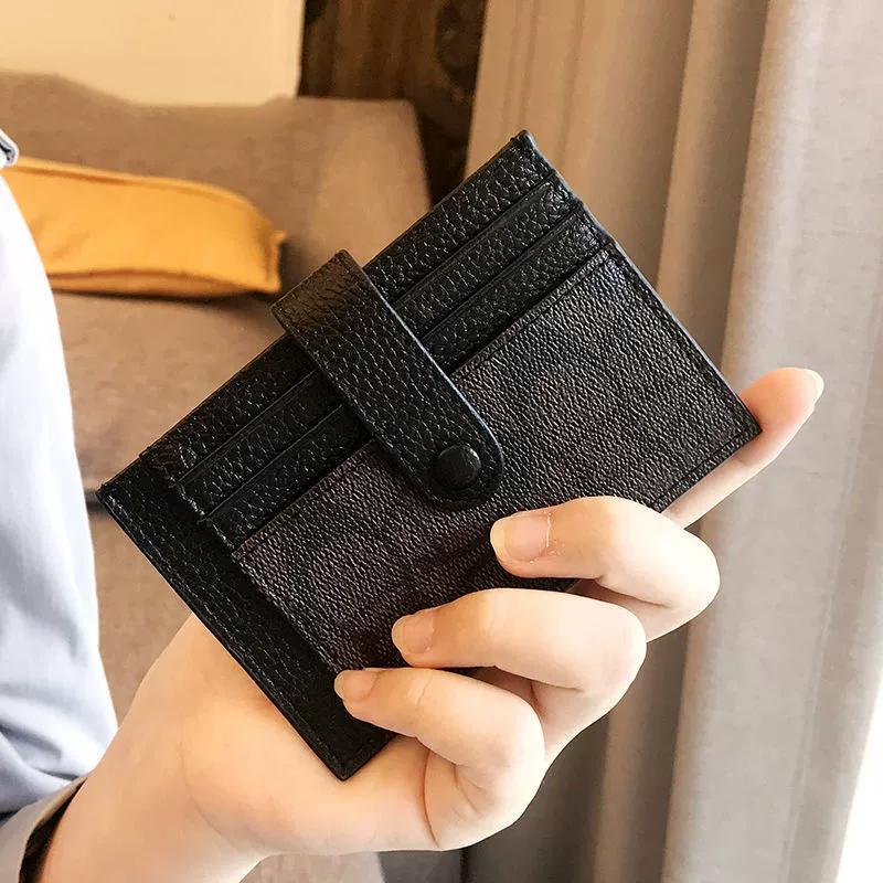 Monogram Ultra-thin Style Card Holder Wallet Money Clip Fashion Mini Short Envelope For Women Appliques Card&ID Wallets Credit Card Purse