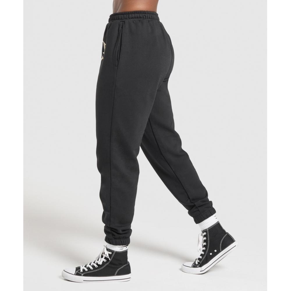 Gymshark Heavy Duty Graphic Loopback Jogger Black B3c3d Bb2j