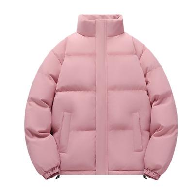 Herren Winter Neu Stehkragen Einfarbig Verdickt Langärmlig Baumwollgepolsterte Kleidung Trendige Herren Warme und Lässige Personalisierte Baumwollkleidung