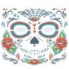 Pop Face Decal Waterproof Halloween Dress Up Day Of The Dead Temporary Stickers Facial Makeup