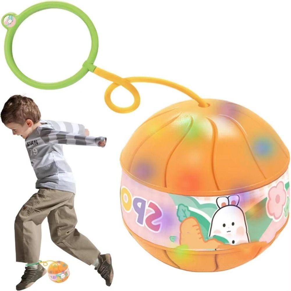 

Skip Ropes Sports Reaction Training Ball Foot Hoop Ball Jumping Rope Ball Child-parent Games помаранчевий