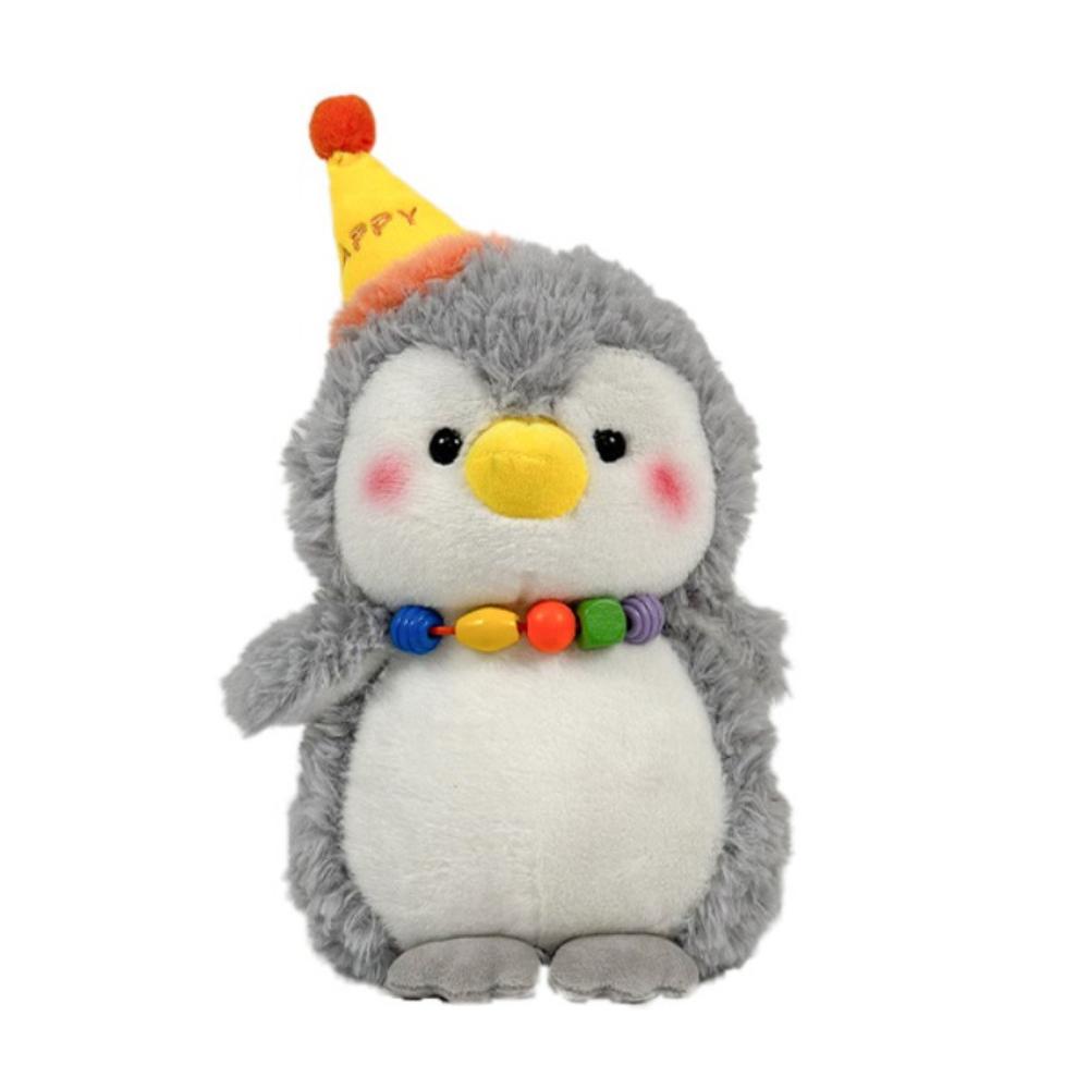 

Симуляция Плюшевая Шапка Пингвин Игрушка Мягкая Шапка для Дня Рождения Животное Детская Кукла Домашний Декор 28cm