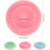 DOITOOL 3pcs Silicone Suction Plate Double Sided Suction Cups Silicone Utensil Rest Sucker Pads for Plate Silicone Grip Dish Suction Cup Plates Plate