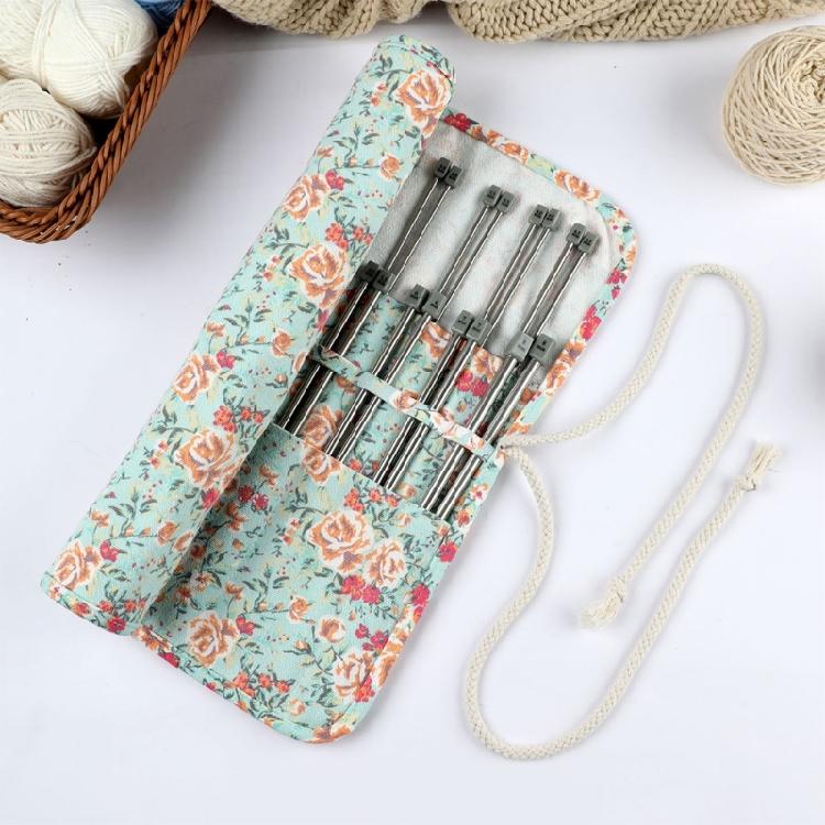 22Pcs Stainless Steel Single Pointed Knitting Needle 25.0cm Long Straight Single Pointed Knitting Needle with Bag
