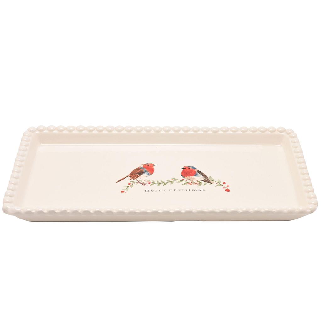 Robin Plate - Merry Christmas