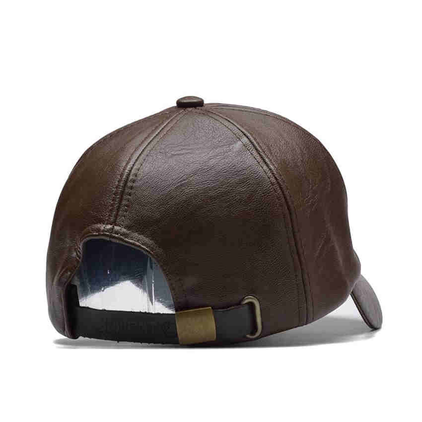 Winter Males Cap PU Leather Baseball Cap Men Snapback Hat Trucker Cap Dad Hat