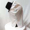 Horror clown mask for Halloween, scary masquerade mask with hat, white horror clown headgear