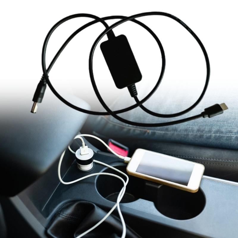 USB C 5V auf 24V Step-Up Stromkabel USB C auf 5,5x2,1mm 24V Adapter Konverter Stromkabel für elektronische Kamera