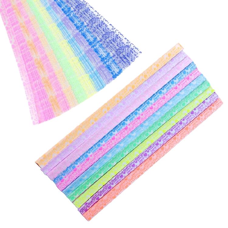 Double Sided Folding Star Paper Strips Decorations Folding Paper for Art Crafts