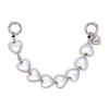 Stylish Heart Double Bead Chain Keychain With Sturdy Alloy Acrylic Designs for Women Fashion Accessories Gift Ideas