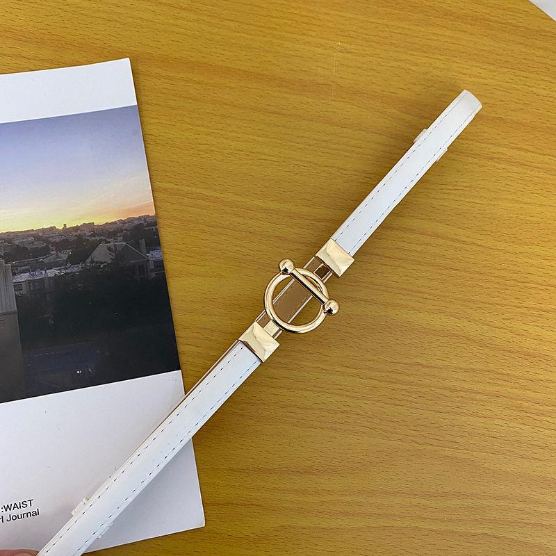 

Womens Versatile Black Pu Waist Decoration Perfect For Complementing Dresses Sweaters And белый