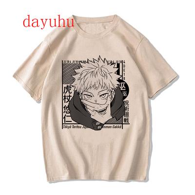 Harajuku Tshirt Unisexga Japanese Anime Jujutsu Kaisen T Shirt Gojo Satoru Tops Yuji Itadori Graphic Tees Cool Unisex Tshirt