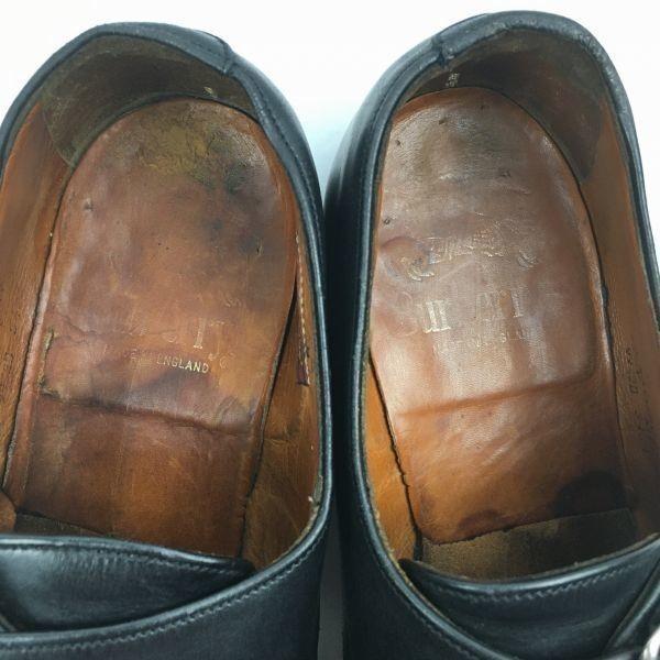 Burberry S Made In England Vintage Monk Strap Business Shoes Black Size 26.0 Men's(USED)