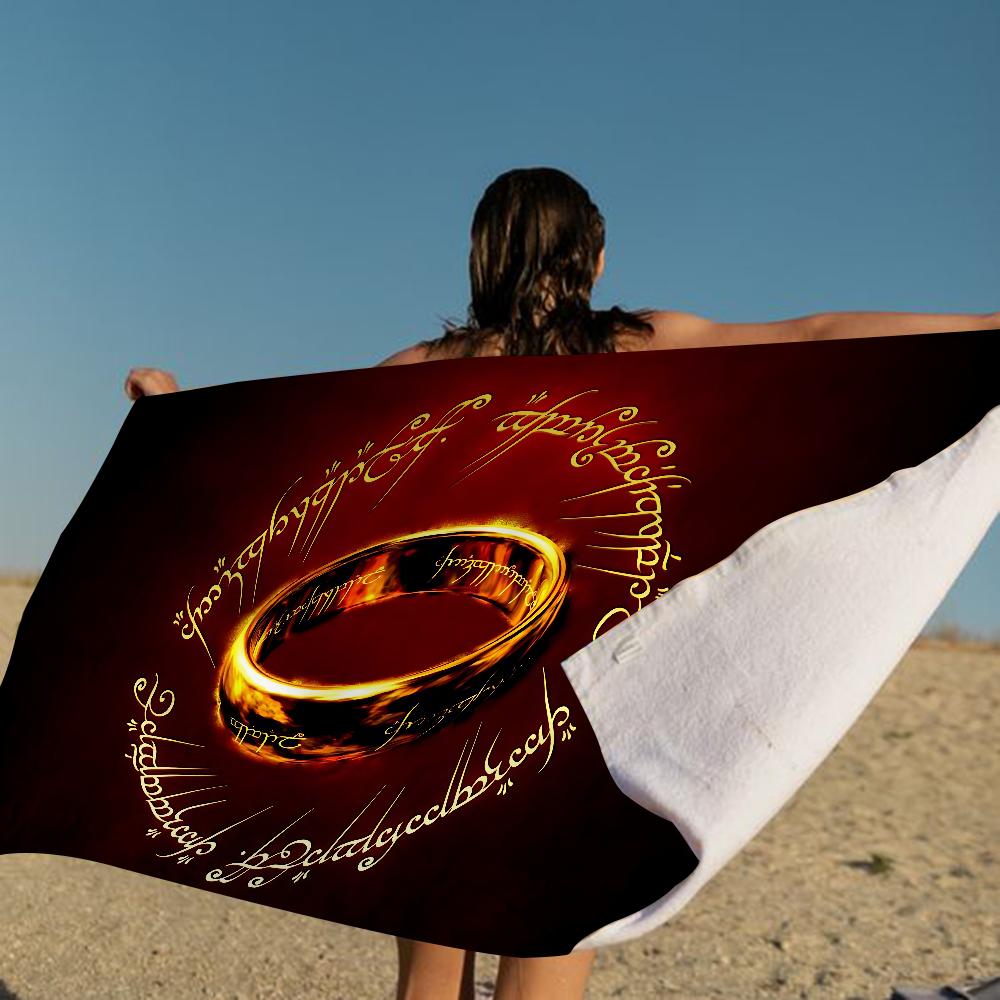 The L-Lord Of The R-Rings Movie Big Microfiber Beach Towels Quick Towel Sand Beach Towels Pool Towel For Travel Swim Pool Yoga
