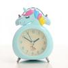Cartoon Ringing Alarm Clock Small Alarm Clock Head Luminous Student Using Children's Silent Clock Bedroom Pig Clock Mini