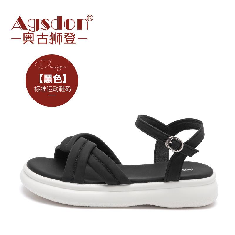 Augustine platform sandals women's outer wear 2025 summer new casual style fashion sports beach sandals tide