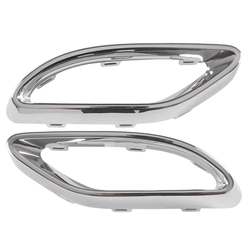 AEF3-Left&Right Rear Exhaust Pipe Trim Bezel Tailpipe Cover Trim For Mercedes Benz W177 W238 E W205 A2058852221 A2058852321