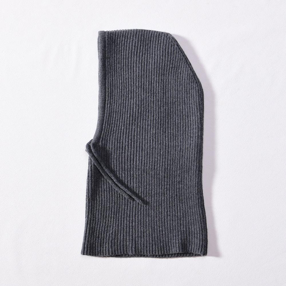 Big Head Friendly Balaclava Hat with Thin Velvet Inner Autumn and Winter Ear Protector Headband Hat Warm Windproof Pullover Hat