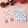 5Pcs Trendy Cartoon Laser Glitter Nail Art Stickers DIY Self Adhesive Nail Art Decorations Pretty Manicure Decals