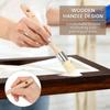 3/6 Pcs Trim Painting Brush Set Round and Pointed Edge Painting Brush Wooden Handle Paintbrush Edge Painting Tools for Door Wall