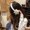 Women Fluffy Lovely Earmuffs Autumn Winter Cold-proof Plush Keep Warm Earflap Fashion Versatile Solid Color Irregular Earcap