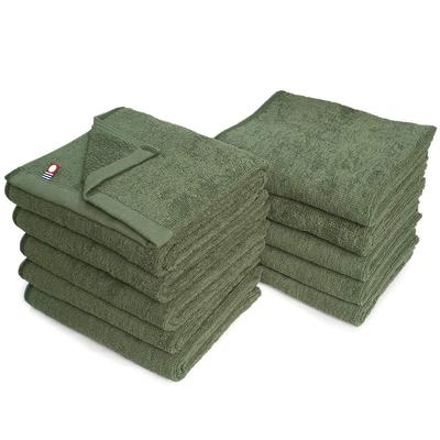 Beauty Imabari Towel Kommerzielles Gesichtshandtuch 10er-Set Murakami-Handtuch M Farbe 34x86cm Für Schönheitssalons 100 Farben Leicht und dünn (Nr. 36 Salbei)